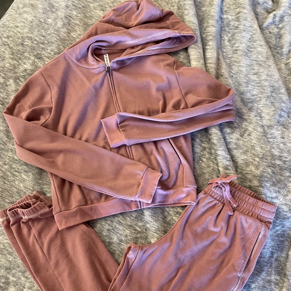 Fabletics Waffle Sweat Set